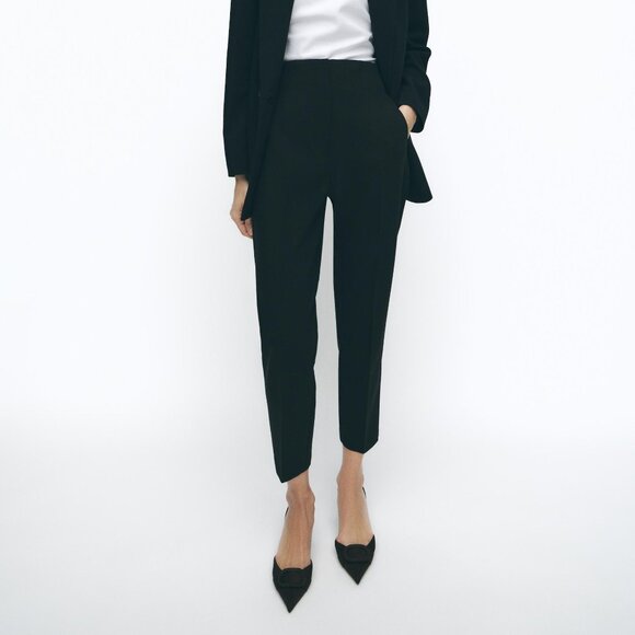 Zara high waisted pants in Black (S) - Picture 1 of 8